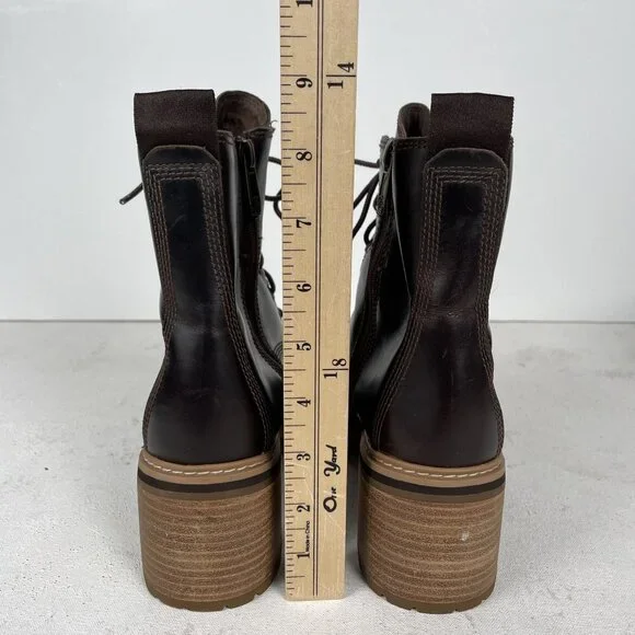 Timberland Sienna Ankle Booties Womens 8 Water Resistant Side Zip - Picture 7 of 10